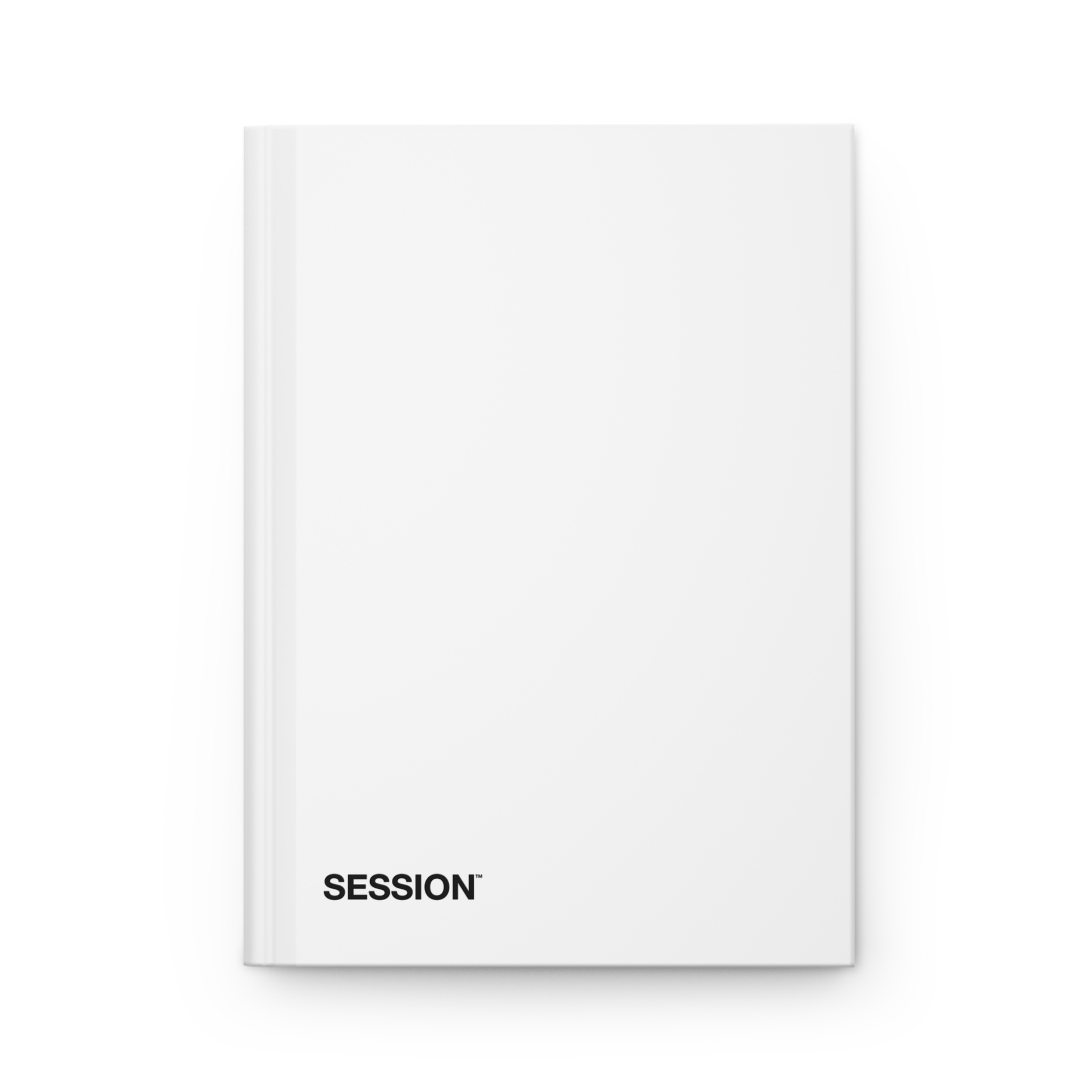 White SESSION™ Notebook with the original wordmark